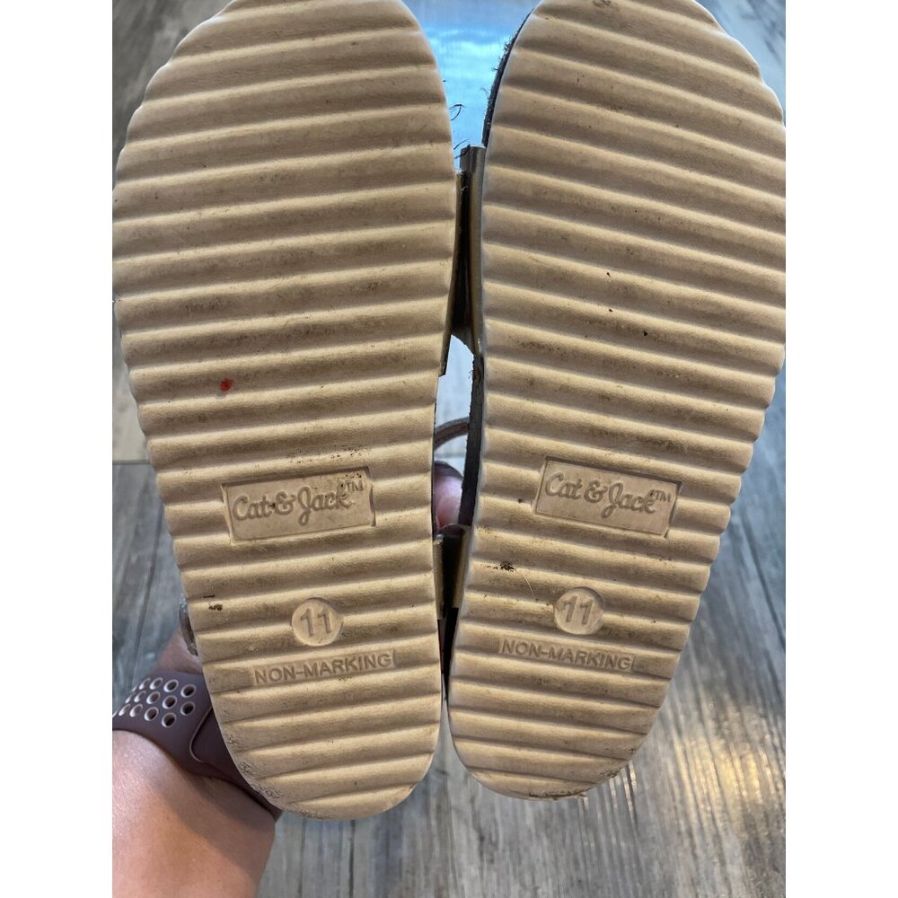 Cat & Jack Toddler Girls Belle Footbed Sandals Size 11 - Picture 6 of 6